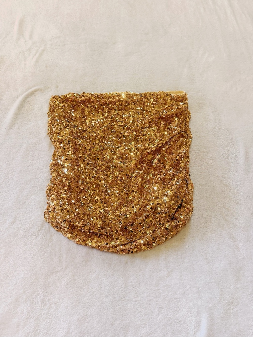 Gold Sequin Mini Skirt - Sparkle Party Skirt
